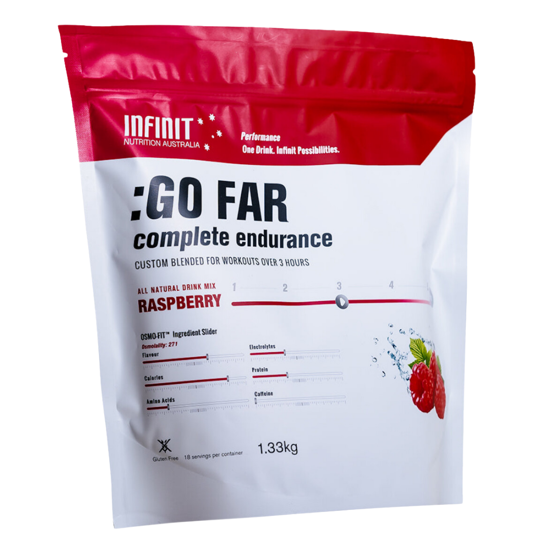 Infinit Nutrition - Go Far Drink Mix Bag - Raspberry