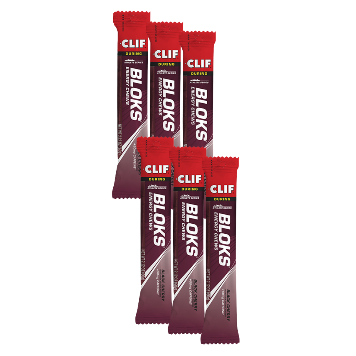 Clif Bar - Bloks Energy Chews - Black Cherry (Caffeine) - 6 Pack