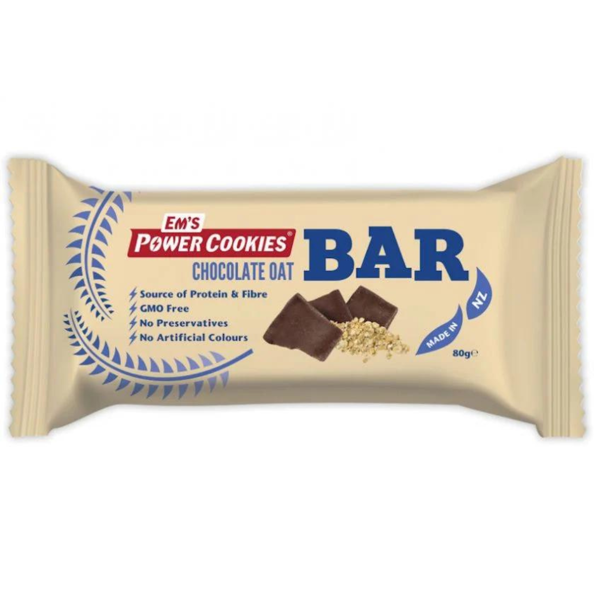 Em's Power Cookies - Energy Bars - Chocolate Oat 80g