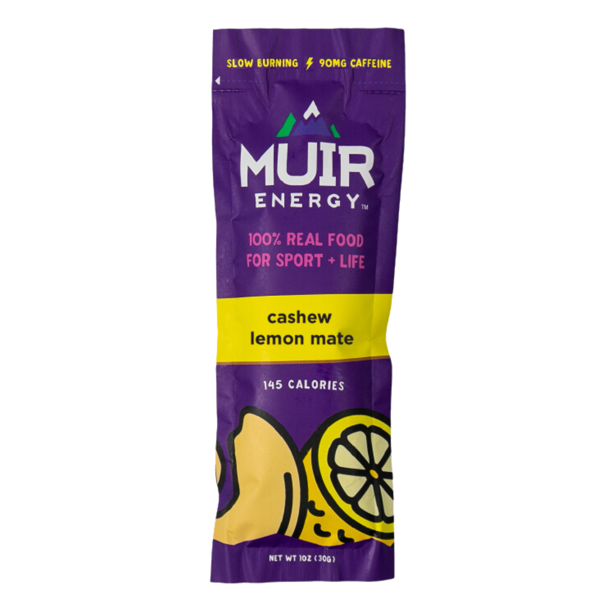 Muir Energy - Energy Gel - Cashew Lemon Mate (with caffeine) [Limited Edition]