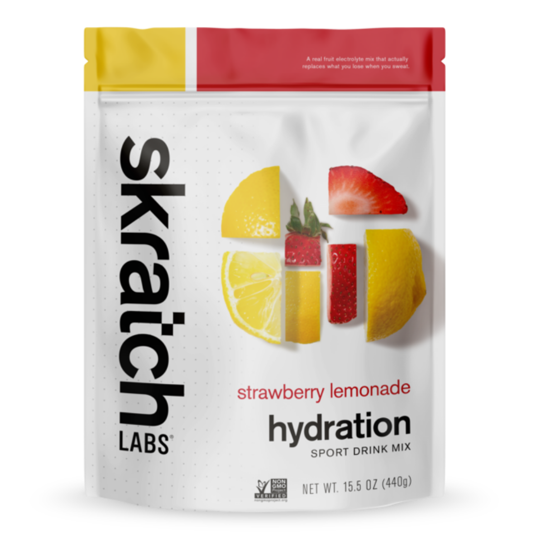 Skratch Labs - Sport Hydration Drink Mix Bag - Strawberry & Lemonade (440g)