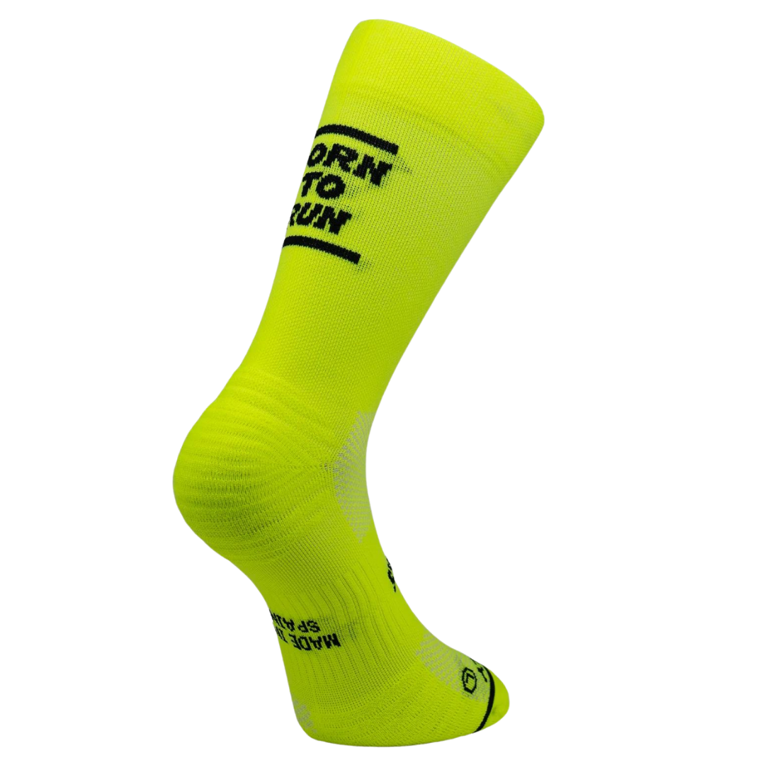 Sporcks - Running Sock - Born To Run Yellow