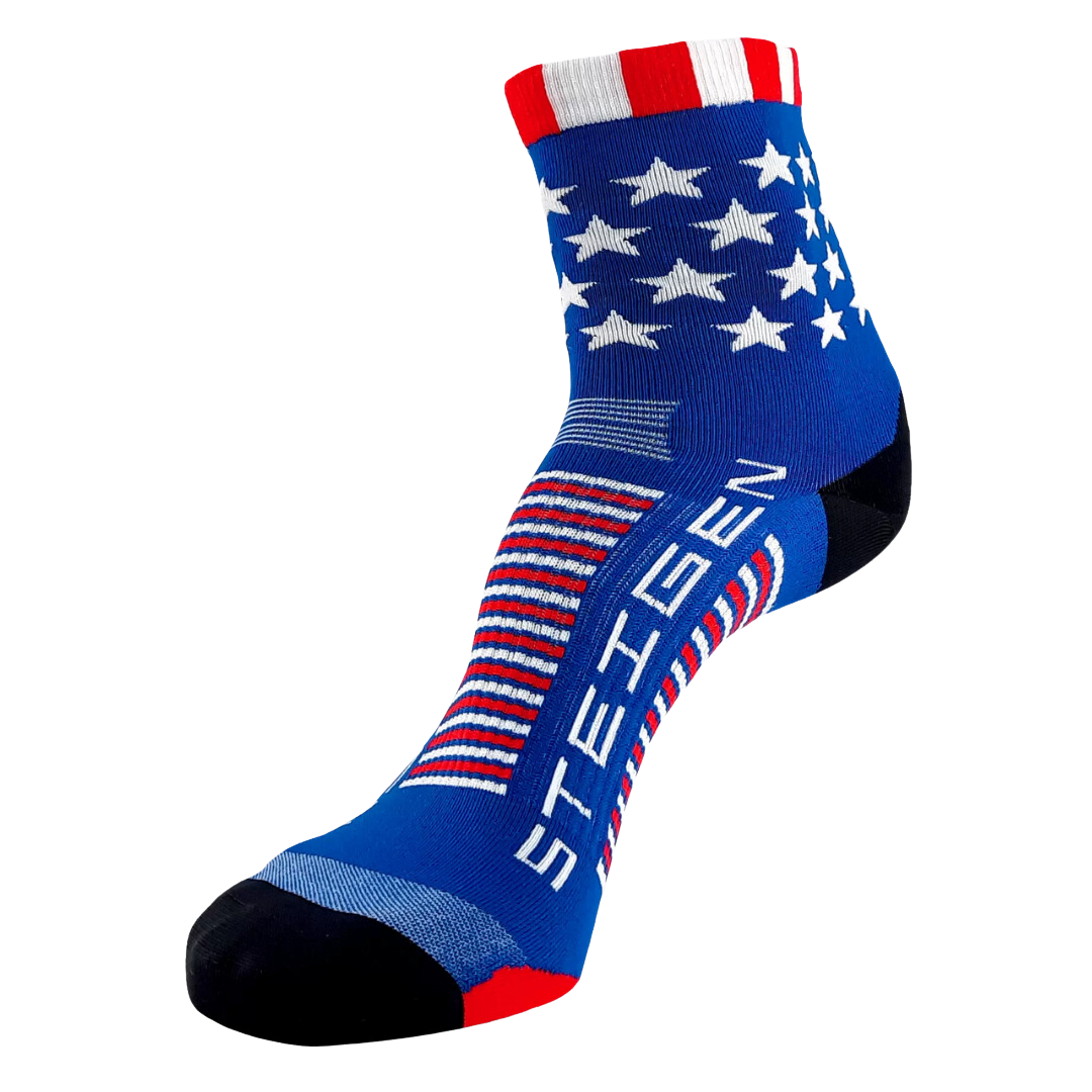 Steigen - Half Length Running Socks - Stars And Stripes