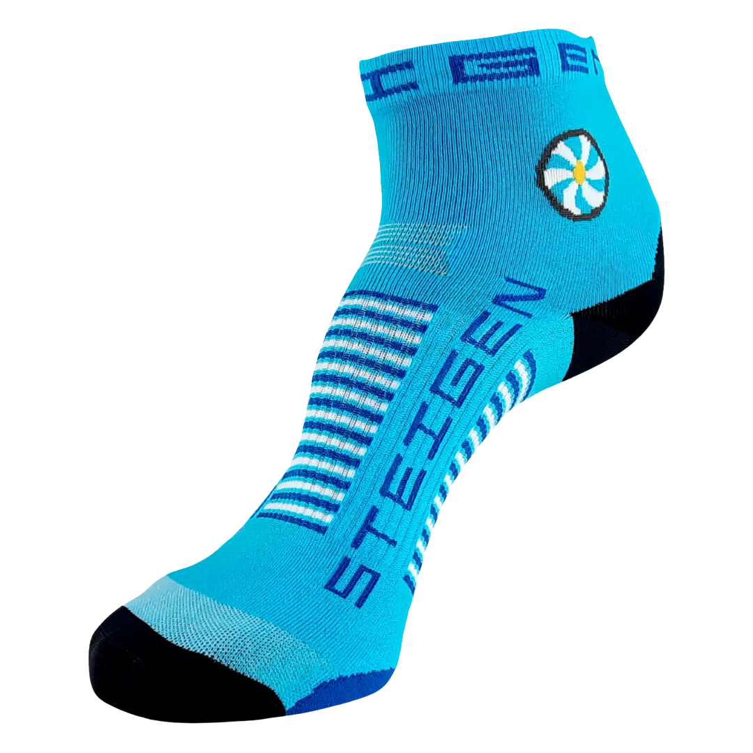 Steigen - Quarter Length Running Socks - Breezy Blue