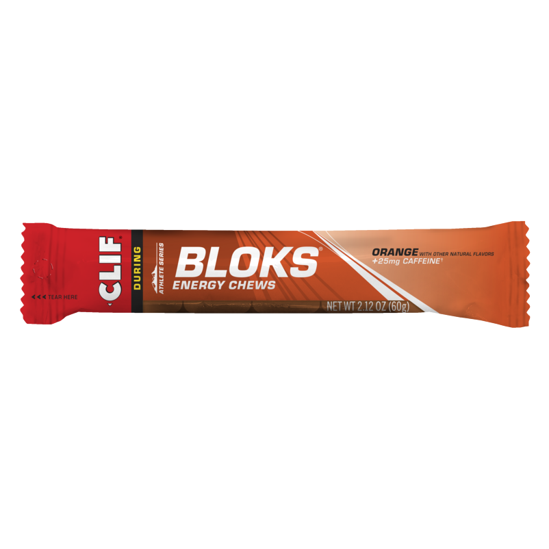 Clif Bar - Clif Bloks Energy Chews - Orange (with caffeine) 60g