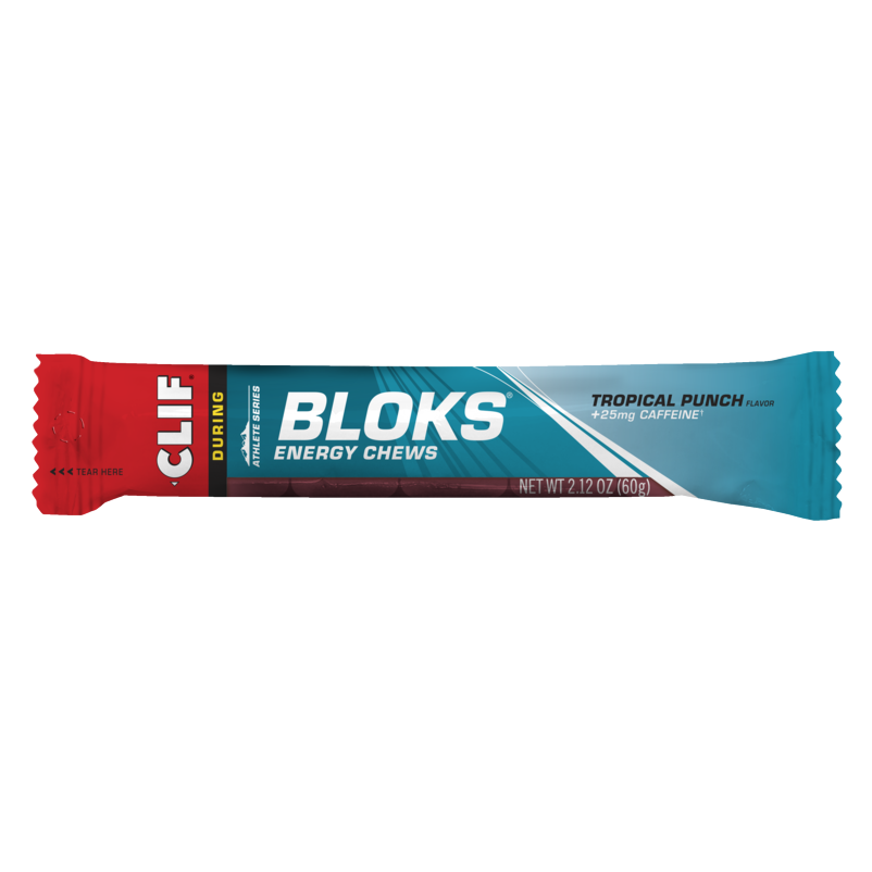 Clif Bar - Clif Bloks Energy Chews - Tropical Punch (with caffeine) 60g