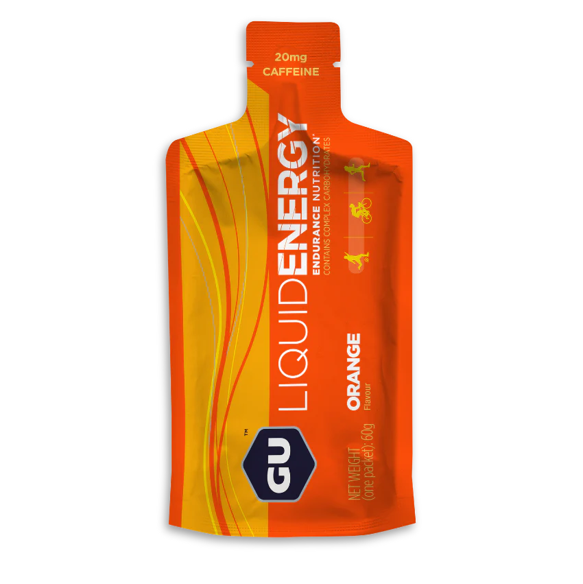 GU Energy Liquid Energy Gel in orange flavour