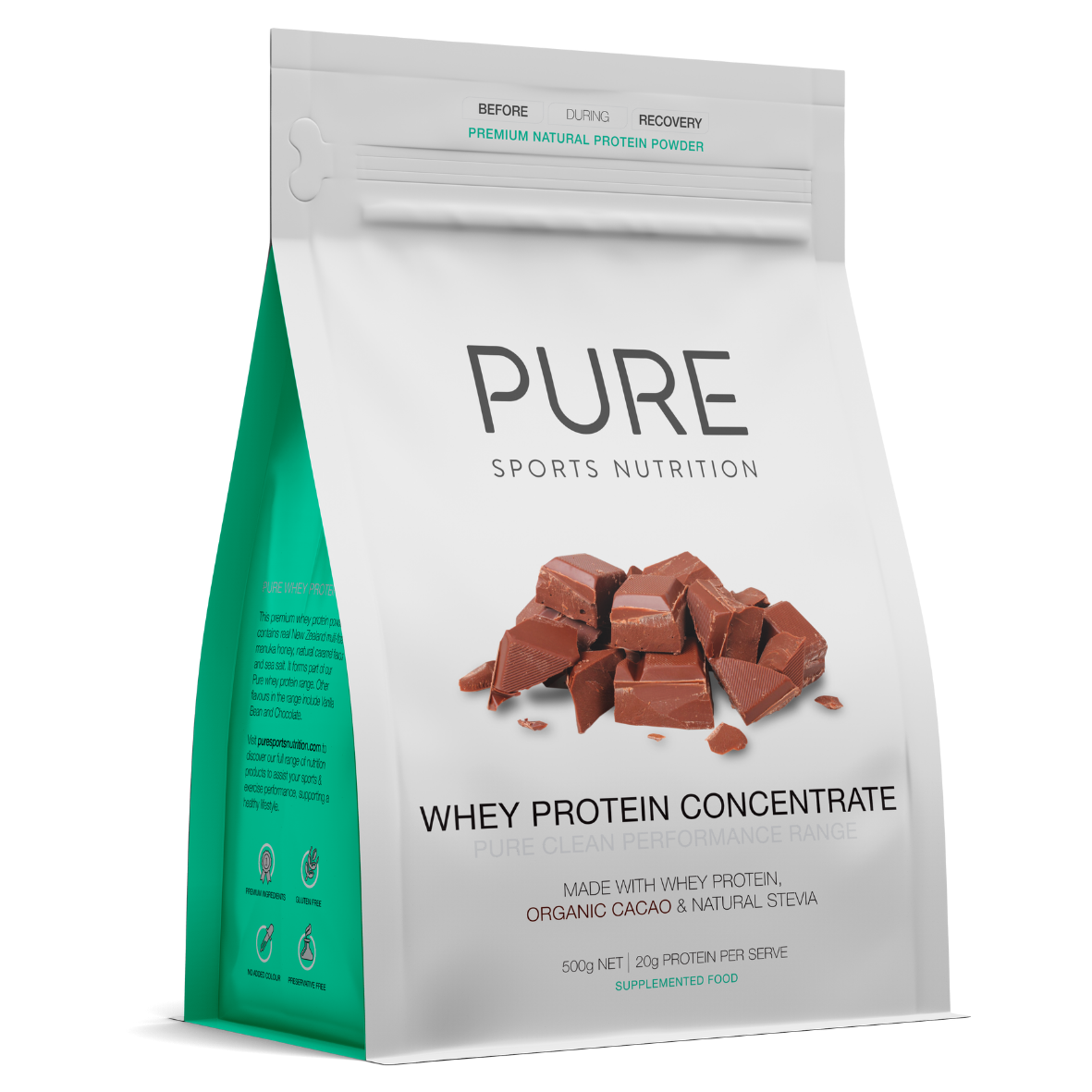 Pure Sports Nutrition - Whey Protein Pouch - Chocolate
