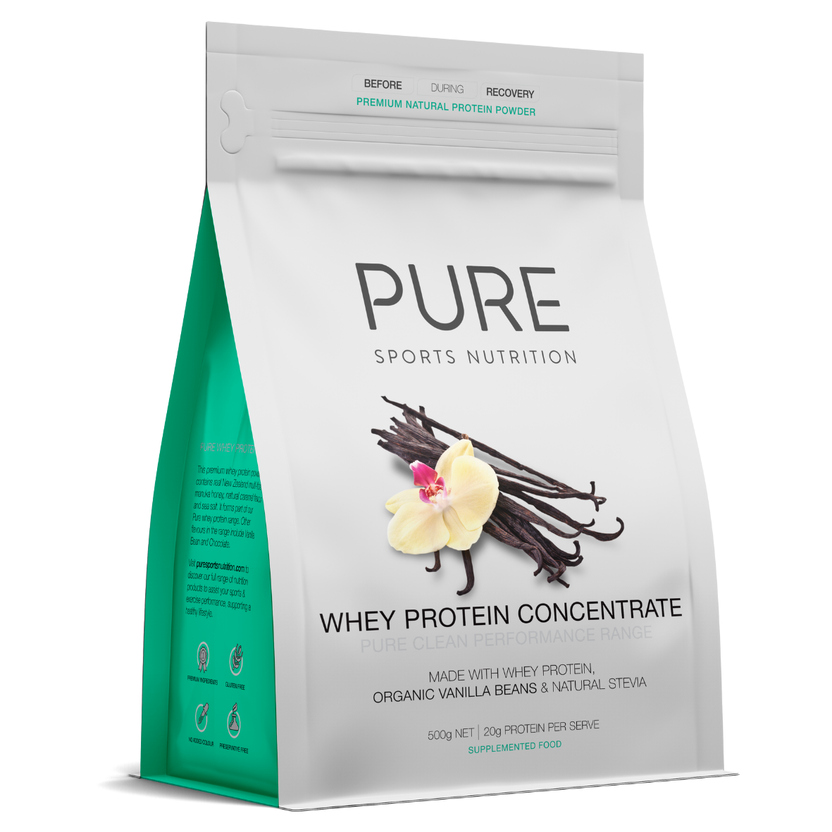 Pure Sports Nutrition - Whey Protein Pouch - Vanilla Bean