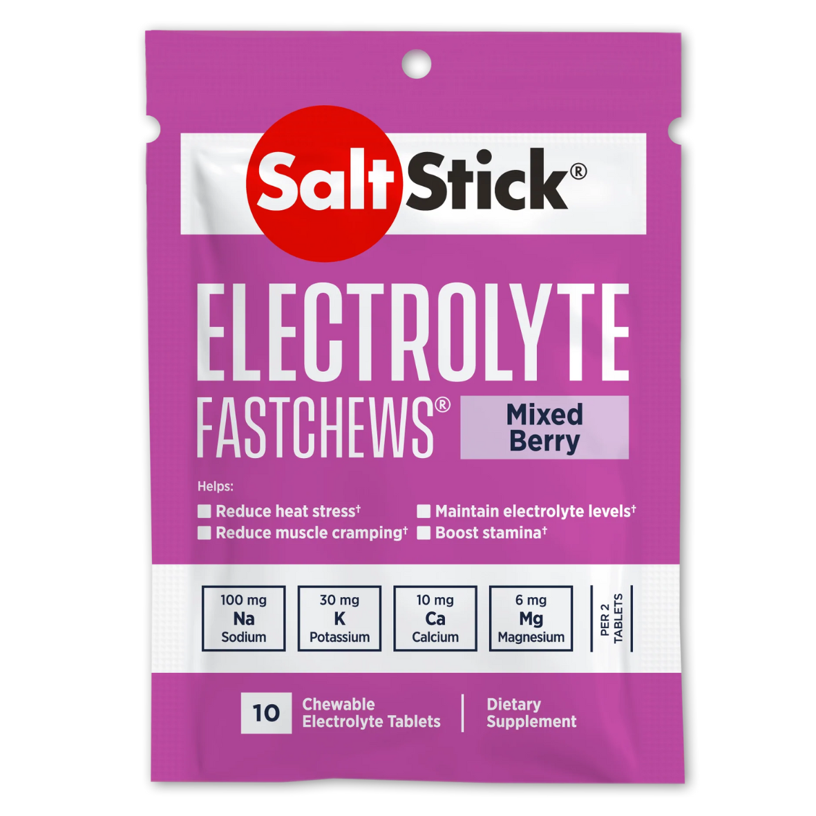 SaltStick Mixed Berry Electrolyte FastChews tablets