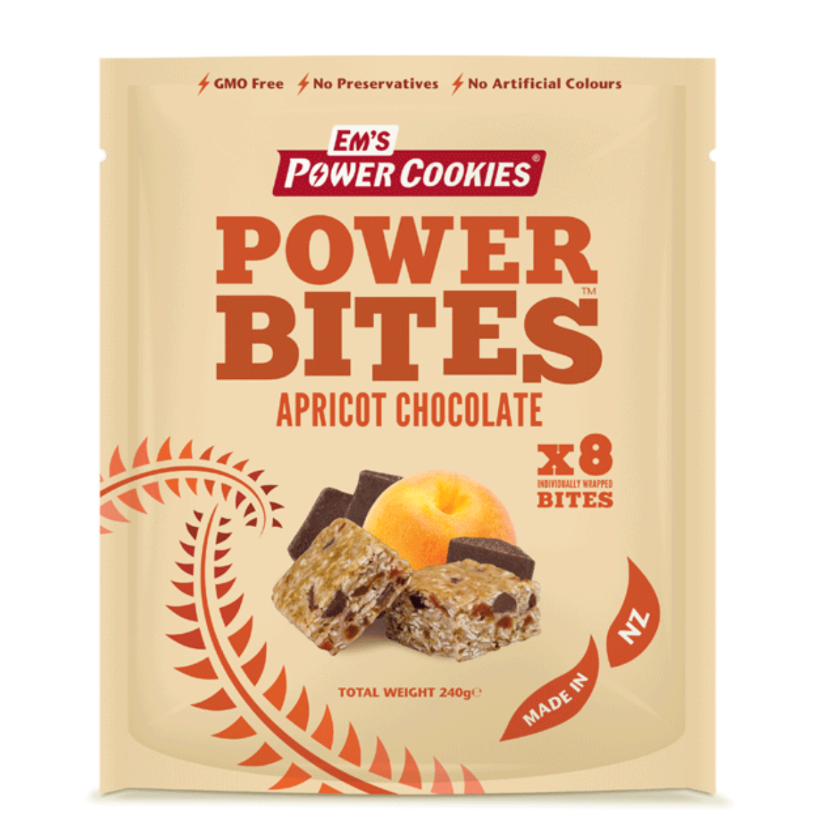 Em's Power Cookies Apricot Chocolate Power Bites
