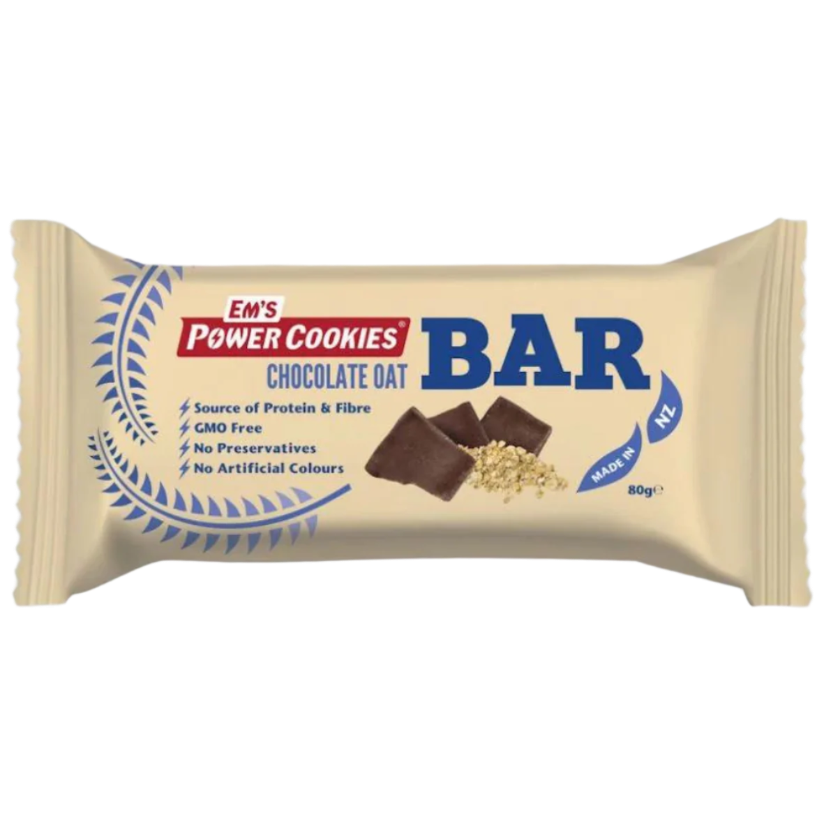 Em's Power Cookies - Energy Bars - Chocolate Oat 80g