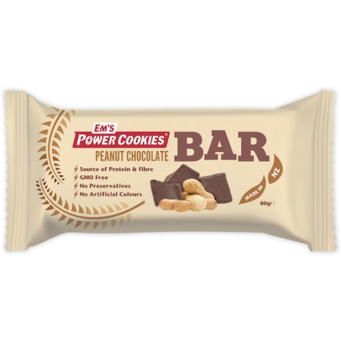 Em's Power Cookies Peanut Chocolate Bar
