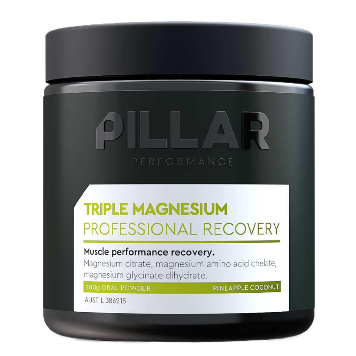 Pillar Performance - Triple Magnesium Recovery Powder - Pineapple Coconut