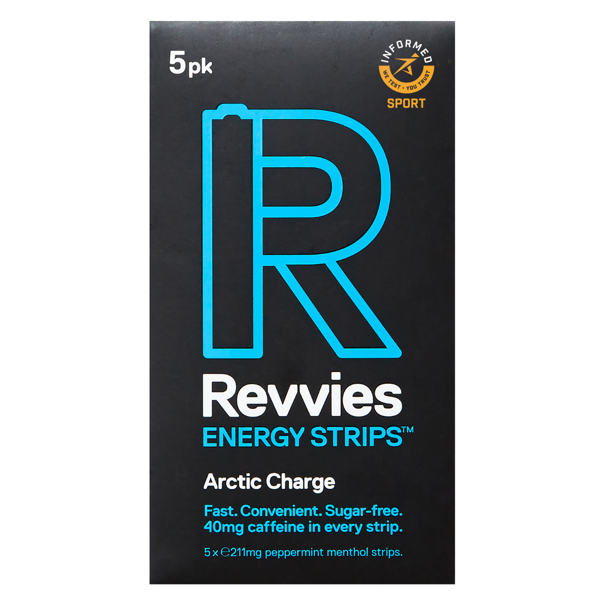 Revvies Arctic Charge Energy Strips 40mg caffeine