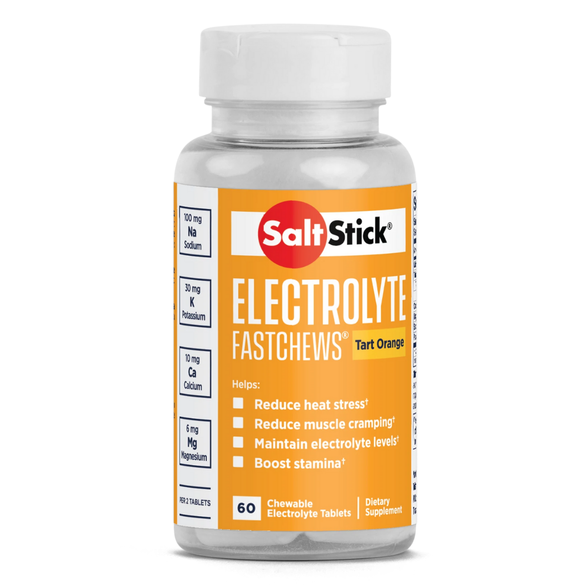 SaltStick Tart Orange Electrolyte FastChews tablets