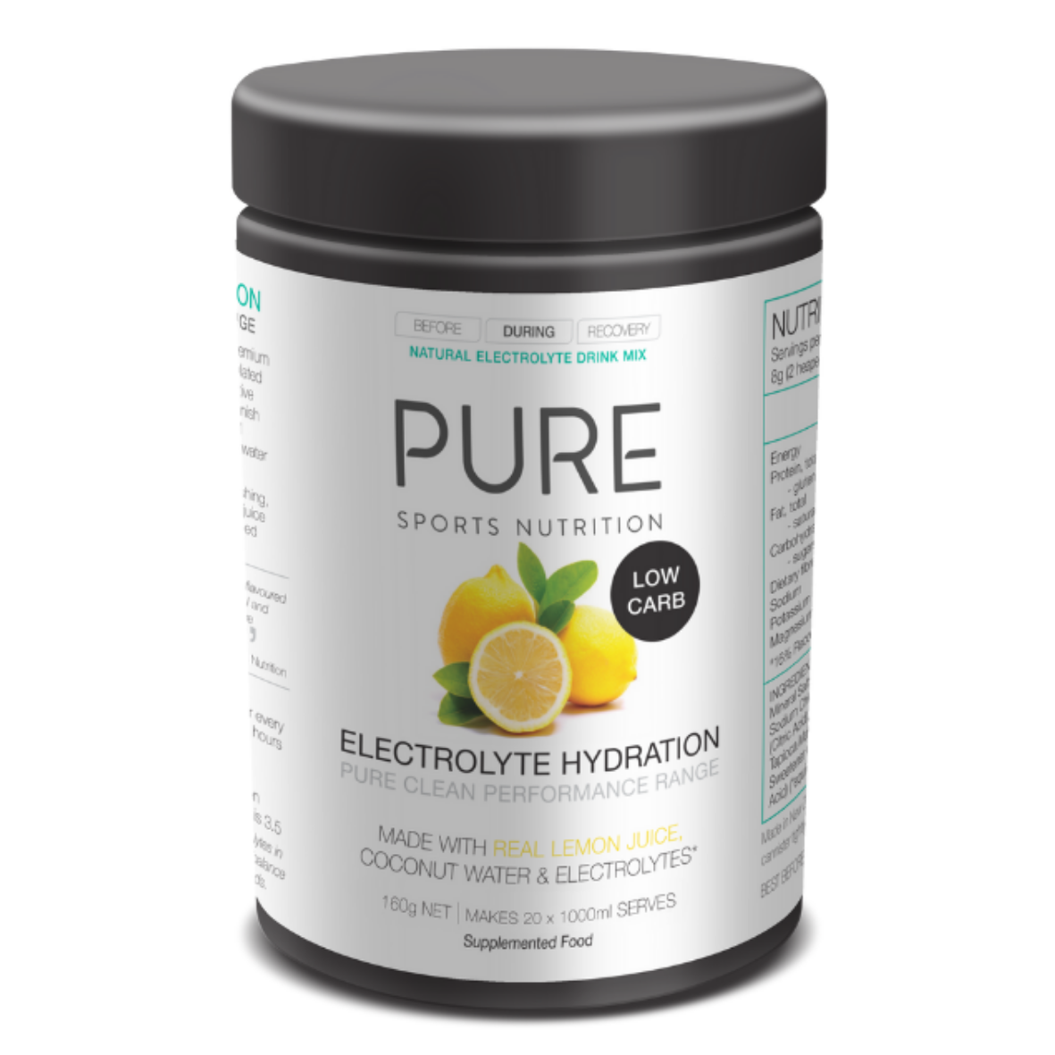Pure Sport Nutrition - Electrolyte Hydration Low Carb - Lemon