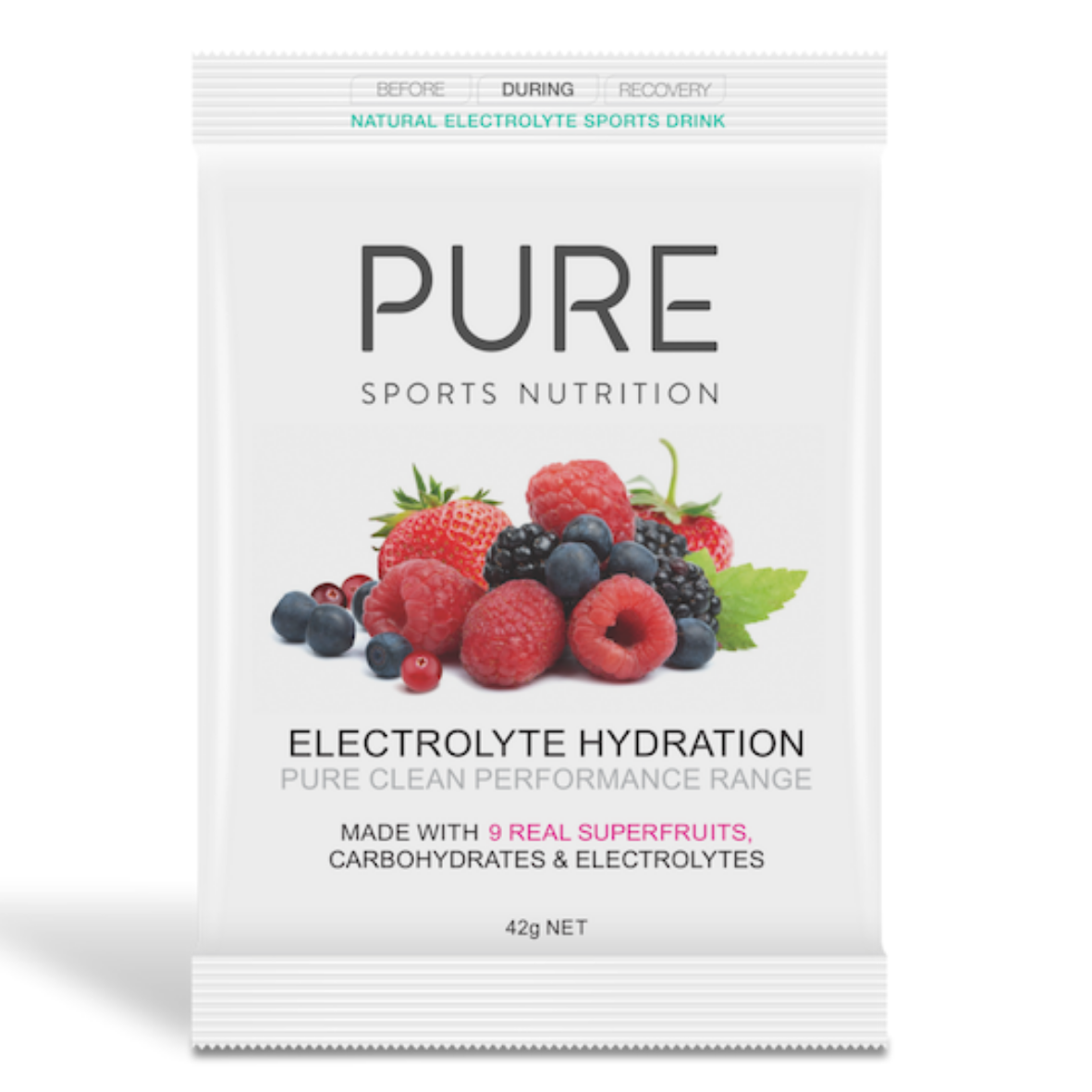 Pure Sports Nutrition - Electrolyte Hydration 42G Satchels - Superfruits