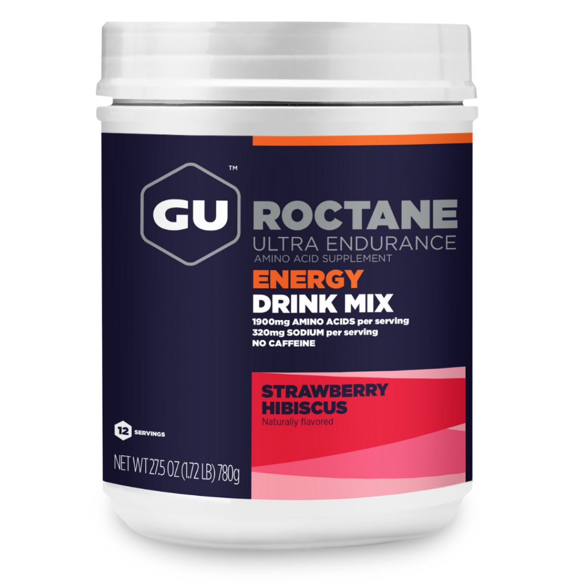 GU Roctane Strawberry Hibiscus Energy Drink Mix