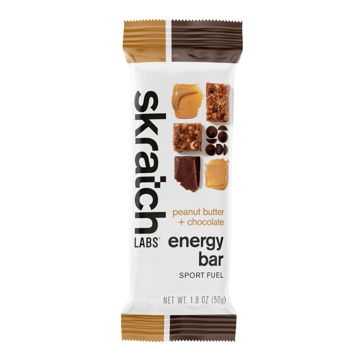 Skratch Labs Anytime Energy Bar – peanut butter and chocolate.