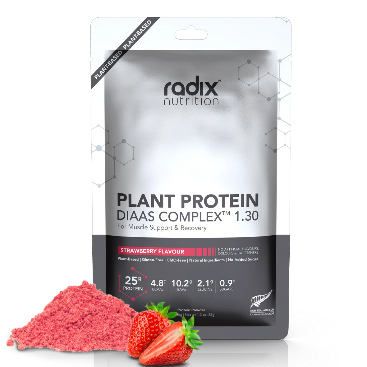 Radix Nutrition Plant Protein DIAAS 1.30 Strawberry flavour