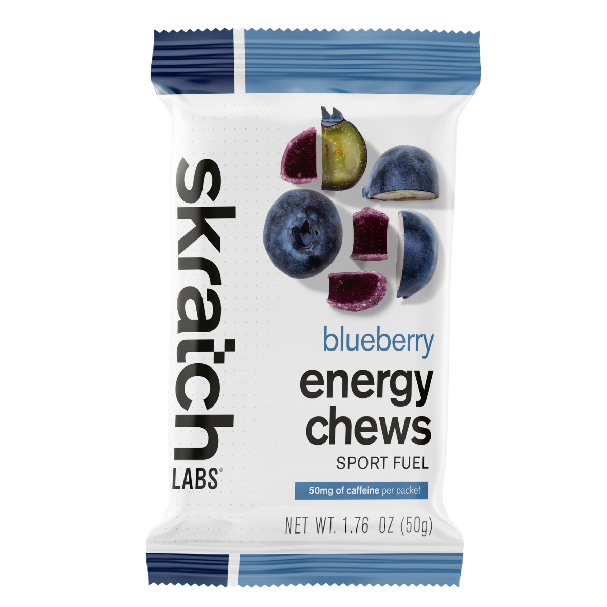 Skratch Labs Sport Energy Chews in Blueberry flavour (with caffeine)