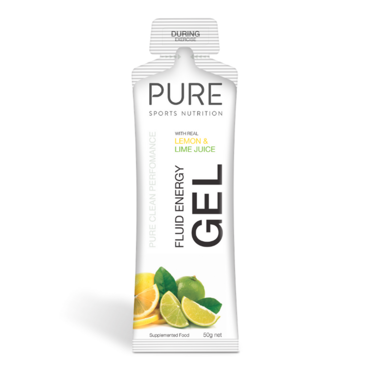 Pure Sports Nutrition - Fluid Energy Gels - Lemon & Lime (50g)