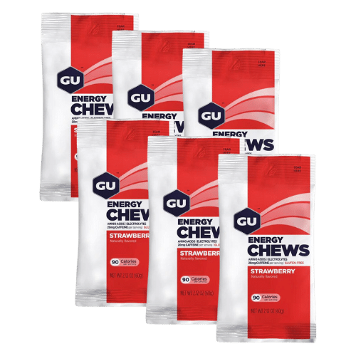GU Energy - Energy Chews - Strawberry (Caffeine) - 6 Pack