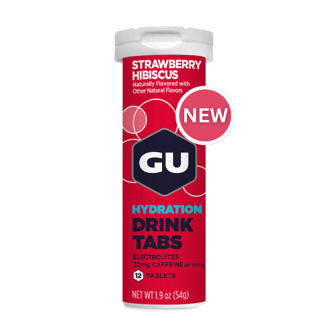 GU Energy - Hydration Drink Tabs - Strawberry Hibiscus (20mg caffeine)