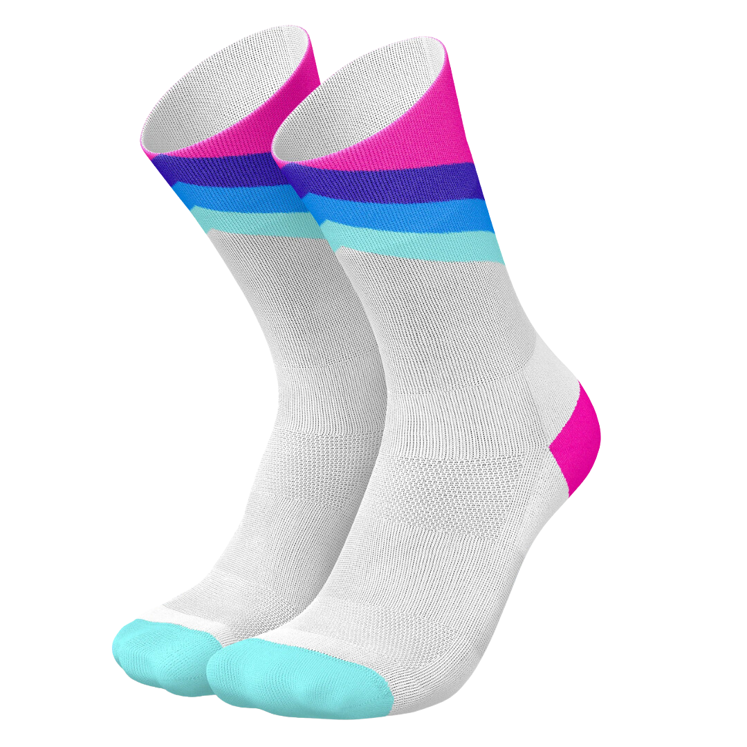 Incylence - Running Grades Long Sock - Blue Pink