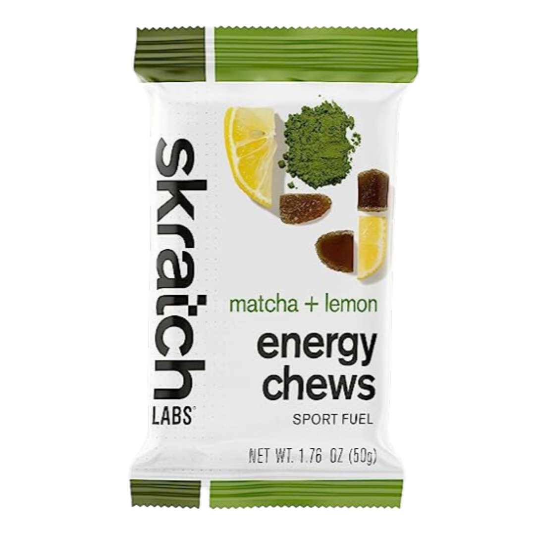 Skratch Labs - Sport Energy Chews - Matcha Green Tea & Lemon (with caffeine)