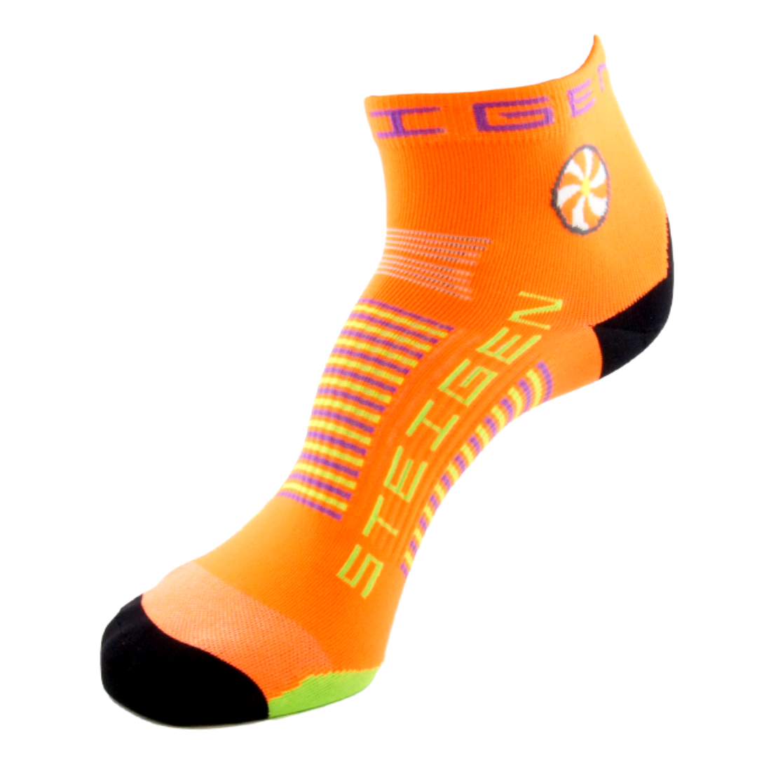 Steigen - Quarter Length Running Socks - Goldfish Orange